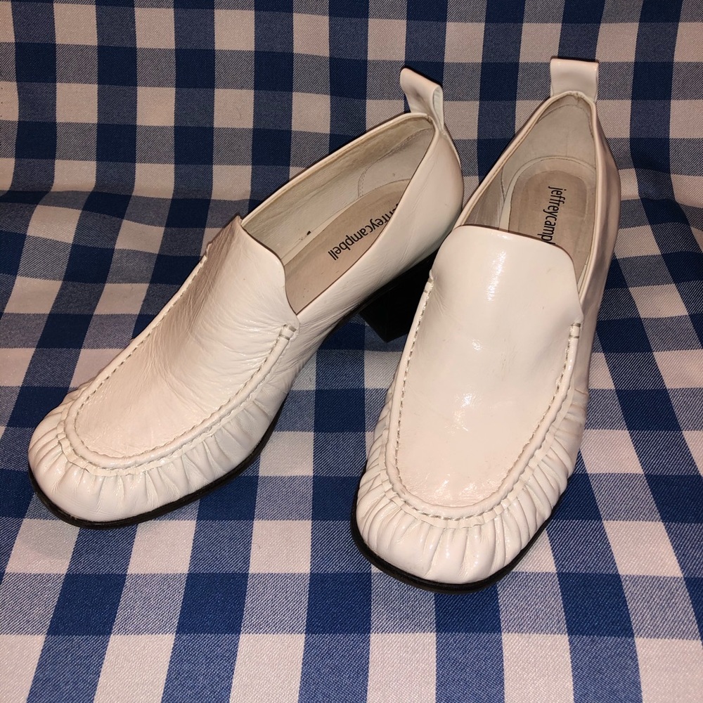 Jeffery Campbell White Patent Heels